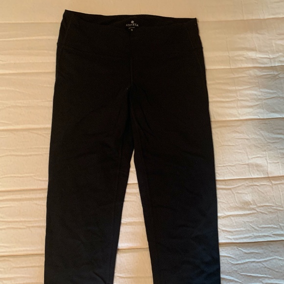Athlete Cropped Chaturanga Leggings- Black Size M - Picture 1 of 6